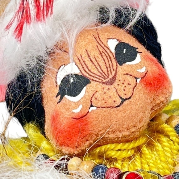 NWOT ANNALEE Native American Indian Boy 7" Mouse With Beaded Necklace 2004 - Picture 3 of 16